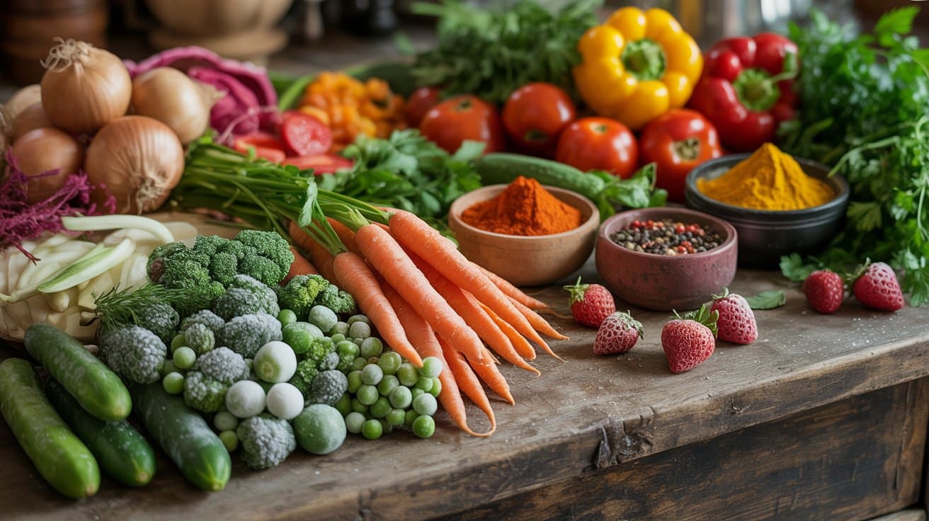 Premium Egyptian vegetables, fruit and spices ready for international food buyers